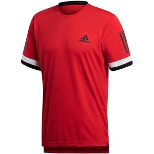 imageadidas Mens Club Tennis 3Stripes TeeScarlet