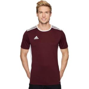 imageadidas Mens Entrada 18 Soccer JerseyMaroonWhite