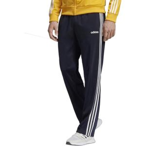 imageadidas Mens Essentials 3Stripes Regular Tricot PantsInkWhite