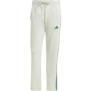 imageadidas Mens Essentials 3Stripes Regular Tricot PantsLinen Green