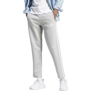 imageadidas Mens Essentials 3Stripes Regular Tricot PantsMedium Grey Heather White