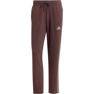 imageadidas Mens Essentials 3Stripes Regular Tricot PantsShadow Brown