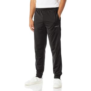 imageadidas Mens Essentials 3Stripes Tapered Tricot PantsBlackBlack
