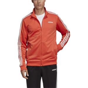 imageadidas Mens Essentials 3Stripes Tricot Track JacketGlory AmberWhite