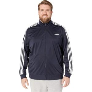 imageadidas Mens Essentials 3Stripes Tricot Track JacketInkInkWhite