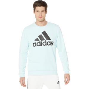 imageadidas Mens Essentials Big Logo SweatshirtAlmost BlueBlack