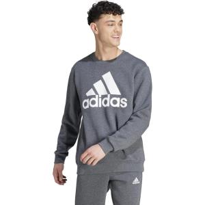 imageadidas Mens Essentials Big Logo SweatshirtDark Grey Heather