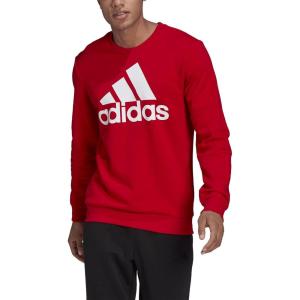 imageadidas Mens Essentials Big Logo SweatshirtScarletWhite