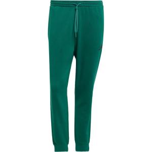 imageadidas Mens Essentials Feel Cozy Fleece PantsCollegiate GreenBlack