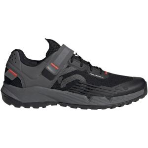 imageadidas Mens Five Ten Trailcross Clipin Mountain Bike ShoesCore BlackGrey ThreeRed