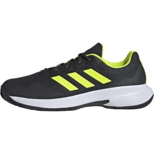 imageadidas Mens Gamecourt M SneakerCarbon Lucid Lemon Ftwr White