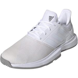 imageadidas Mens Gamecourt M SneakerFtwr WhiteFtwr WhiteDove Grey