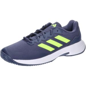 imageadidas Mens Gamecourt M SneakerShadow Navy Lucid Lemon Core White