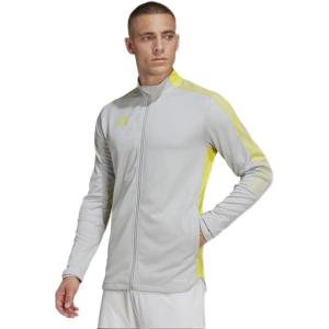 imageadidas Mens Tiro 21 Track JacketTeam Light GreyBright Yellow