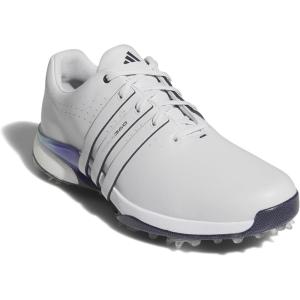 imageadidas Mens Tour360 24 Boost Golf ShoesDash GreyAurora InkCobalt Blue