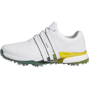 imageadidas Mens Tour360 24 Boost Golf ShoesFootwear WhiteCollegiate GreenYellow