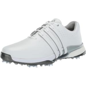 imageadidas Mens Tour360 24 Boost Golf ShoesFootwear WhiteSilver Metallic