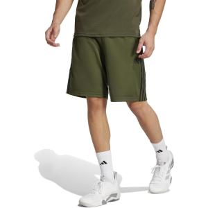 imageadidas Mens Train Essentials Piqu 3Stripes ShortsNight CargoBlack