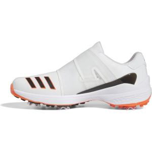 imageadidas Mens ZG23 BOA Golf ShoeFootwear WhiteCore BlackSemi Solar Red