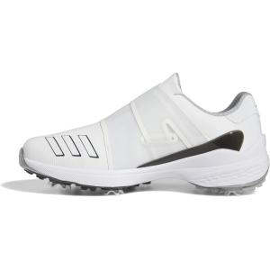 imageadidas Mens ZG23 BOA Golf ShoeFootwear WhiteCore BlackSilver Metallic