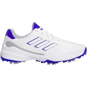 imageadidas Mens ZG23 Golf ShoeFootwear WhiteLucid BlueSilver Metallic