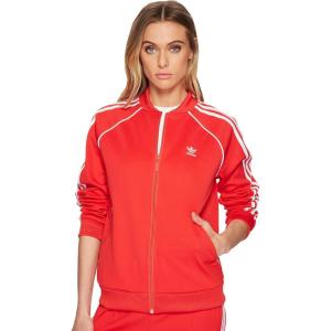 imageadidas Originals Womens Primeblue Superstar Track TopRadiant Red