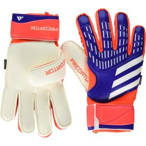 imageadidas Predator Match Fingersave Goalie Soccer GlovesLucid BlueSolar RedWhite