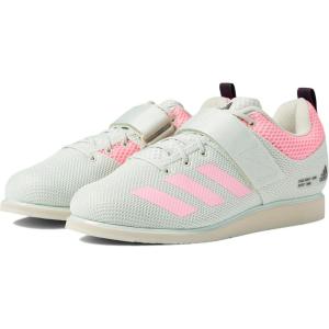 imageadidas Unisex Adult Powerlift 5 SneakerLinen GreenBeam PinkShadow Maroon
