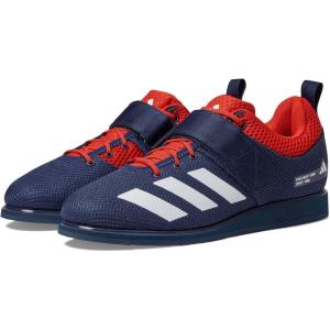 imageadidas Unisex Adult Powerlift 5 SneakerTeam Navy BlueWhiteBetter Scarlet