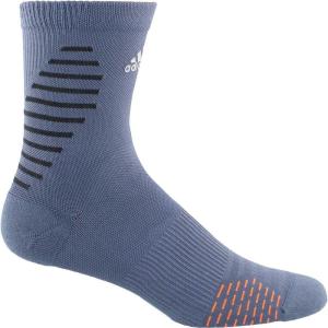 imageadidas Unisex Adult Running Midcrew Socks 1 PairRaw Steel GreyCarbon GreyHi  Res Orange