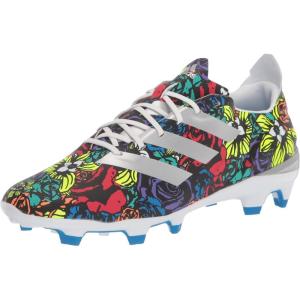 imageadidas UnisexAdult Gamemode Syn Firm Ground Soccer ShoeWhiteSilver MetallicBright Blue