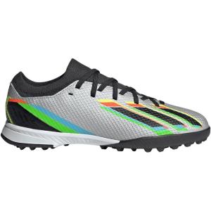 imageadidas UnisexChild X Speedportal3 Turf Soccer ShoesSilver Metalliccore Blacksolar Yellow