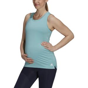 imageadidas Womens Aeroready Designed 2 Move Sport Tank Top MaternityMint ToneWhite
