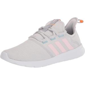 imageadidas Womens Cloudfoam Pure 20 Lace Up Sneakers Shoes Casual  WhiteDash GreyClear PinkFlash Orange