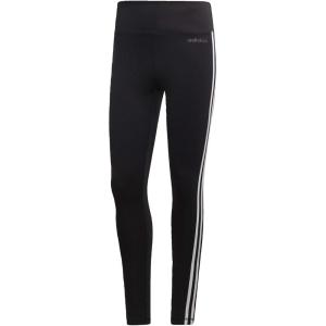 imageadidas Womens Designed 2 Move 3Stripes Highrise Long TightsBlackWhite