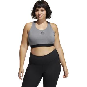 imageadidas Womens Dont Rest Alphaskin Padded BraDark Grey HeatherBlack
