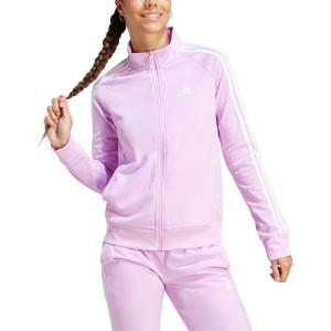 imageadidas Womens Essentials 3Stripe Track JacketBliss LilacWhite