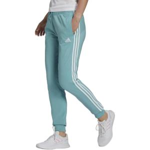 imageadidas Womens Essentials 3Stripes PantsMint TonWhite
