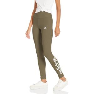 imageadidas Womens Essentials HighWaisted Logo LeggingsOlive Strata