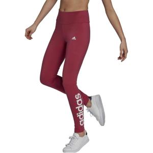 imageadidas Womens Essentials HighWaisted Logo LeggingsWild PinkWhite