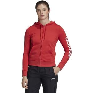 imageadidas Womens Essentials Linear HoodieGlory Red