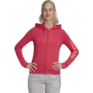 imageadidas Womens Essentials Linear HoodiePower PinkSignal Pink