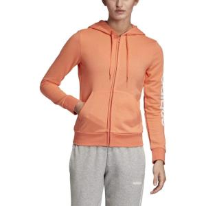 imageadidas Womens Essentials Linear HoodieSemi CoralWhite