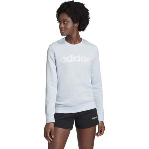 imageadidas Womens Essentials Linear SweatshirtSky TintWhite