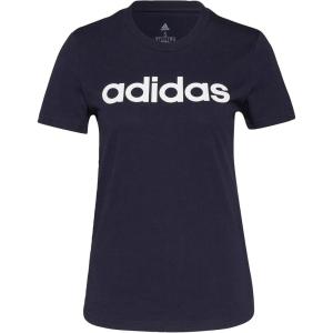 imageadidas Womens Loungewear Essentials Slim Logo TeeLegend InkWhite