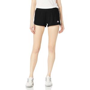 imageadidas Womens Pacer 3Stripes Woven ShortsBlackClear Pink