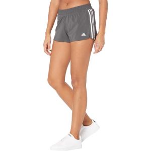 imageadidas Womens Pacer 3Stripes Woven ShortsGrey SixBlack
