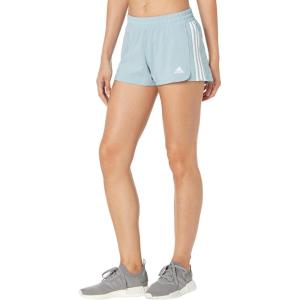 imageadidas Womens Pacer 3Stripes Woven ShortsMagic Grey