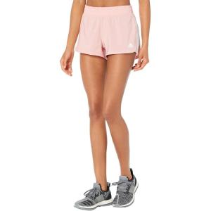 imageadidas Womens Pacer 3Stripes Woven ShortsWonder Mauve