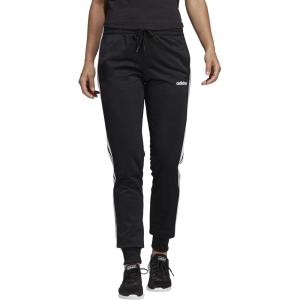 imageadidas Womens Standard Essentials 3Stripes Tricot Open Hem PantsBlackWhite